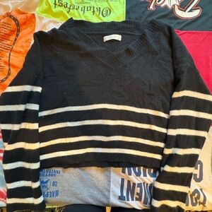 Abercrombie & Fitch Black Wool-Blend Sweater